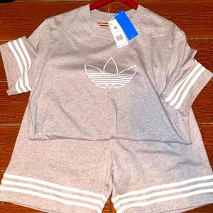 Adidas shorts/shirt set